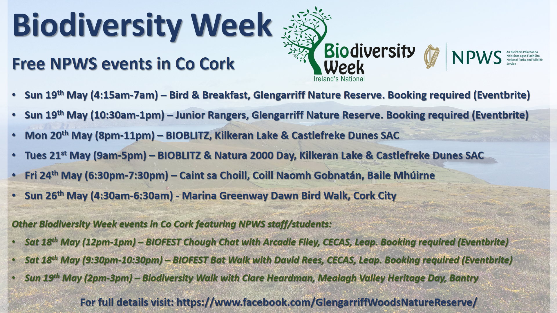 Biodiversity Week Events Poster